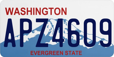 WA license plate APZ4609