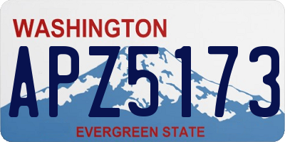 WA license plate APZ5173