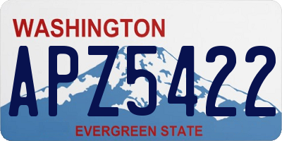 WA license plate APZ5422