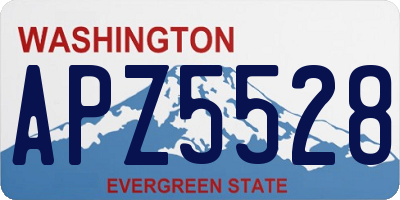 WA license plate APZ5528