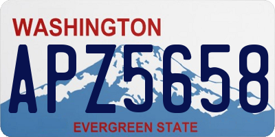 WA license plate APZ5658