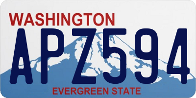 WA license plate APZ594