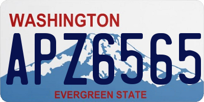 WA license plate APZ6565