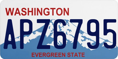 WA license plate APZ6795