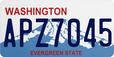 WA license plate APZ7045
