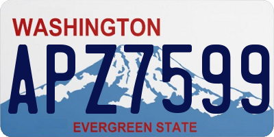 WA license plate APZ7599