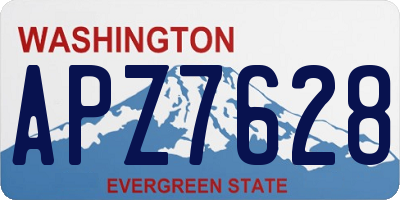 WA license plate APZ7628