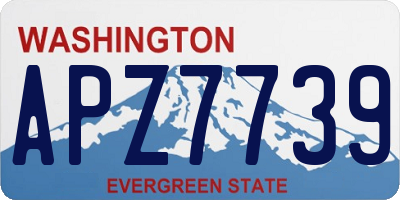 WA license plate APZ7739