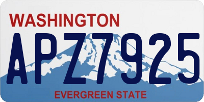 WA license plate APZ7925