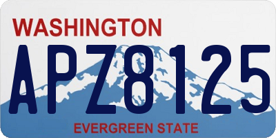 WA license plate APZ8125
