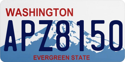 WA license plate APZ8150