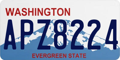 WA license plate APZ8224
