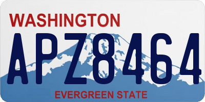 WA license plate APZ8464