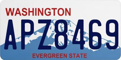 WA license plate APZ8469