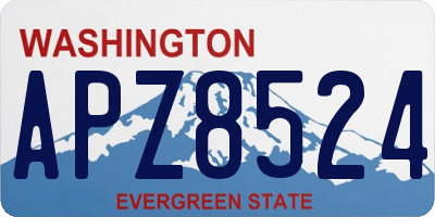 WA license plate APZ8524