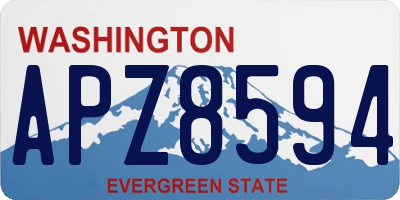 WA license plate APZ8594