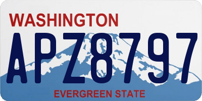 WA license plate APZ8797