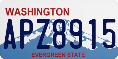WA license plate APZ8915