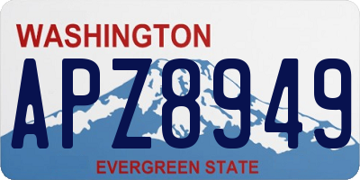 WA license plate APZ8949