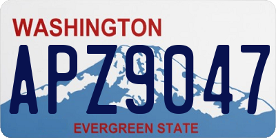 WA license plate APZ9047