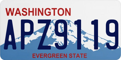 WA license plate APZ9119