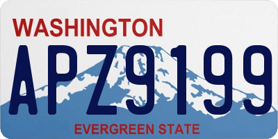 WA license plate APZ9199