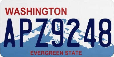 WA license plate APZ9248