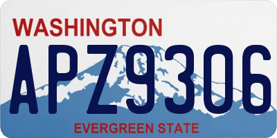 WA license plate APZ9306