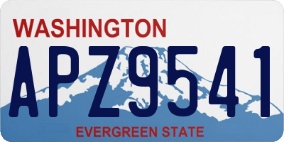WA license plate APZ9541