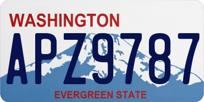 WA license plate APZ9787