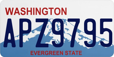 WA license plate APZ9795