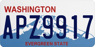 WA license plate APZ9917