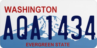 WA license plate AQA1434