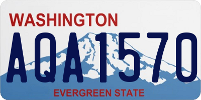WA license plate AQA1570