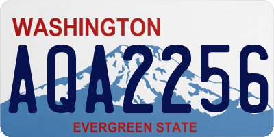 WA license plate AQA2256