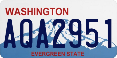 WA license plate AQA2951