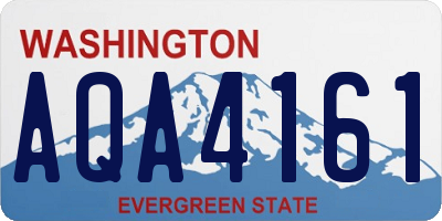 WA license plate AQA4161