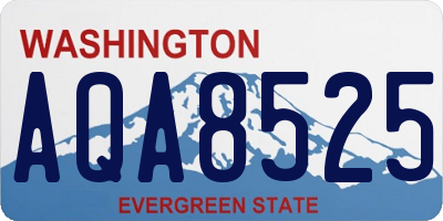 WA license plate AQA8525