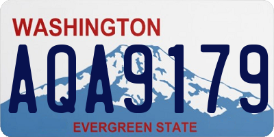 WA license plate AQA9179