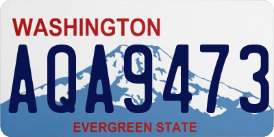WA license plate AQA9473