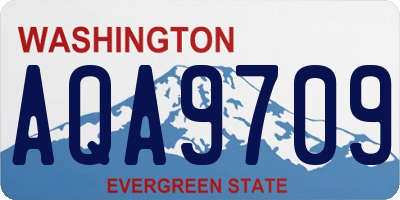 WA license plate AQA9709