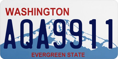 WA license plate AQA9911