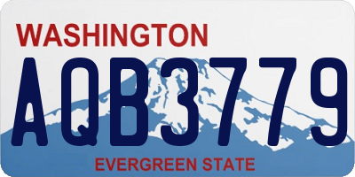 WA license plate AQB3779