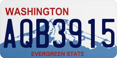 WA license plate AQB3915