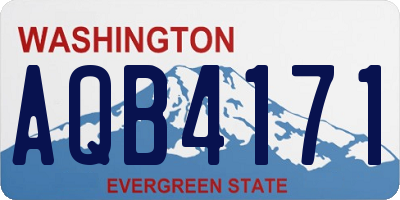 WA license plate AQB4171