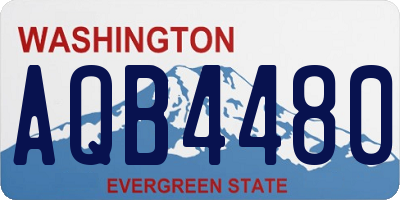 WA license plate AQB4480