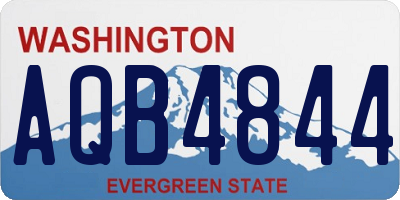 WA license plate AQB4844