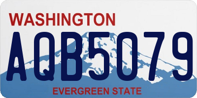 WA license plate AQB5079
