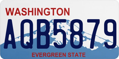 WA license plate AQB5879
