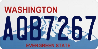 WA license plate AQB7267